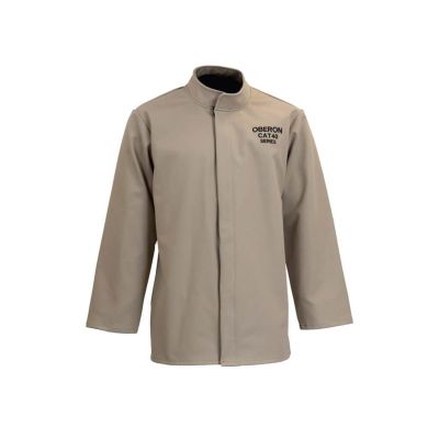OBRCAT4-CT-3XL image(0) - OBERON Coat - Arc Flash - 40 Cal CAT Economy - Color: Khaki -Size: 3XL