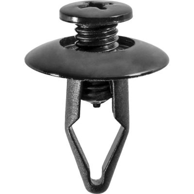 AVC16858 image(0) - AUVECO 16858 Push/Screw-Type with Closed End Inner Fender Retainer, 25/32 in Dia Head x 5/16 in Hole, Nylon, Black