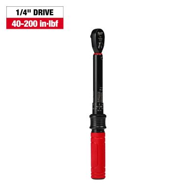 MLW48-22-9200 image(0) - Milwaukee Tool 1/4 Inch Drive Click Torque Wrench 40-200 in-lbf