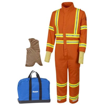 OBRGES6A-ES-XL image(0) - OBERON Suit Kit - Gas Extraction - 6 Second GES6 - Comes with Coveralls, Balaclava and Carrying Bag - With Escape Strap  - Color: Orange - Size: XL