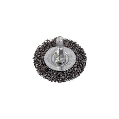 AES1860 image(0) - AES Industries 1860 Coarse Wire Wheel with Shank, 2 in, 1/4 in Shank, Steel