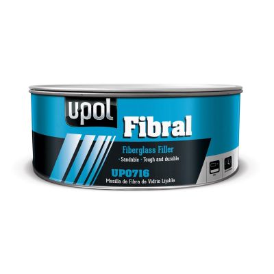 UPO0716 image(0) - U Pol Products UP0716 Fibral Fiberglass Filler, 900 mL Tin, Pale Yellow, Paste