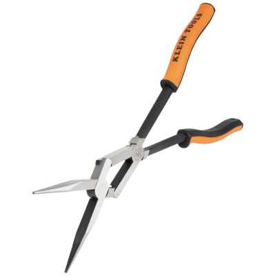 KLE71400 image(0) - Klein Tools Pliers, Long Reach Needle Nose Pliers, Straight Nose, 13-Inch