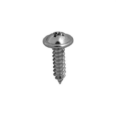 AVCAP2806 image(0) - AUVECO AP2806 Phillips Round Head Washer A/AB Point Tapping Screw, #8 Screw x 5/8 in L, Chrome