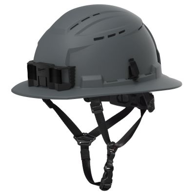 MLW48-73-1664 image(0) - Milwaukee Tool BOLT Gray Full Brim Vented Safety Helmet &hyphen; Type 2, Class C