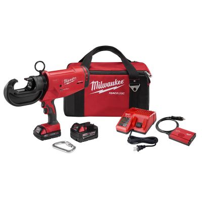 MLW2778-22 image(0) - Milwaukee Tool M18 FORCE LOGIC 12 Ton Utility Crimper Kit