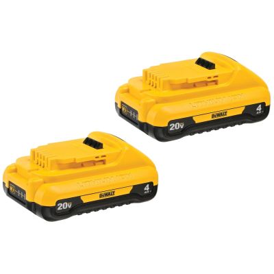 DWTDCB240-2 image(0) - DeWalt 20V MAX 4Ah Battery (2 PK)