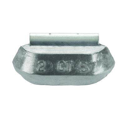PWWCT100 image(0) - Wegmann Automotive 10oz Heavy-Duty Lead Uncoated Clip-on CT Series  Wheel Weight (Box of 20)