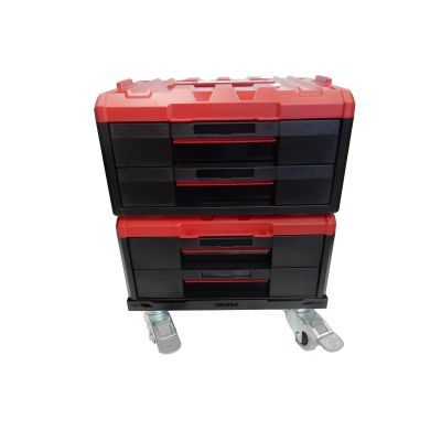 LDS1011081 image(0) - Shopsol Shuter Stackable Toolbox kit 3-Tier with mobile base