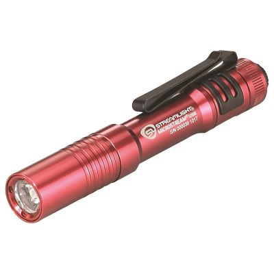 STL66602 image(1) - Streamlight 250 Lumen MicroStream USB Penlight - Includes Micro-USB cord and lanyard - Clam - Red