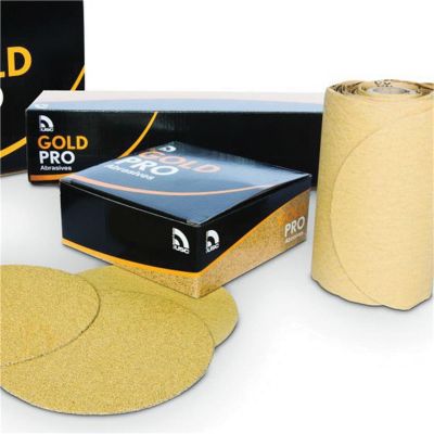 USA87116 image(0) - USC ABRASIVES Gold Pro 087116 Abrasive Sheet Roll, 2-3/4 in W x 25 yd L, P400 Grit