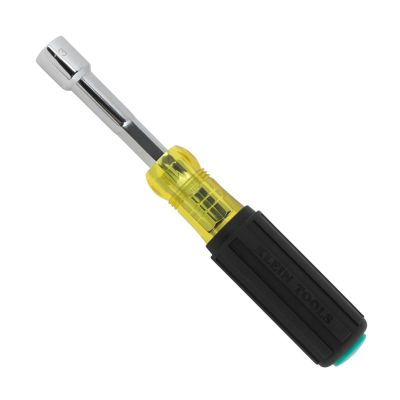 KLE65412MAG image(0) - Klein Tools Color-Coded Magnetic Hollow-Shaft Heavy-Duty Nut Driver, 1/2-Inch