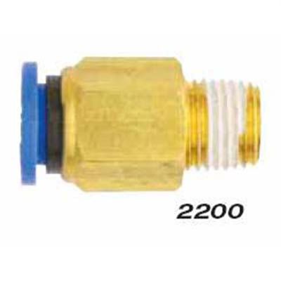 MIL2200-12 image(0) - Milton Industries Straight - Tube 1/2" OD - 1/4" MNPT