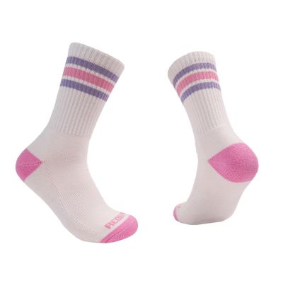 RDB1022 image(0) - Redback Everyday Womens Crew White Stripe Lilac Pink