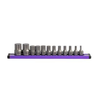 GETDDTS12S image(0) - Grip Edge Tools 12-PC RPT 1/4 & 3/8 Drive Low Profile Triple Square Dual Action Driver Bit Set
