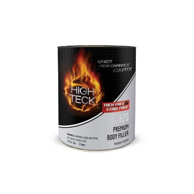 HIT2820-1 image(0) - High Teck Products 2820-1 Premium Body Filler, 1 gal, Gold, Paste, 1.5 lb/gal VOC