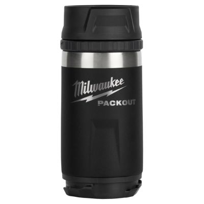MLW48-22-8391B image(0) - Milwaukee Tool PACKOUT 12oz Insulated Bottle with Sip Lid - Black