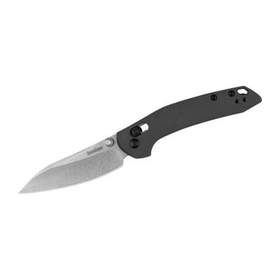 KER2059 image(0) - Kershaw Duster Manual Open DuraLock Modified Sheepsfoot Blade EDC Folding Pocket Knife - Charcoal Gray
