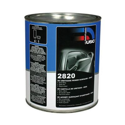 USC2820-1 image(0) - US Chemical 2820-1 Urethane Primer Surfacer, 1 gal Can, Gray, 2 hr Curing