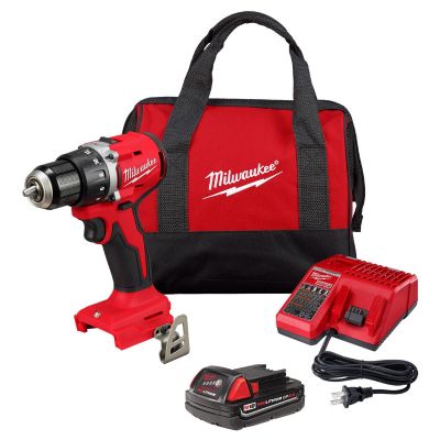 MLW3601-21P image(0) - Milwaukee Tool M18 Compact Brushless 1/2 inch Drill/Driver Kit