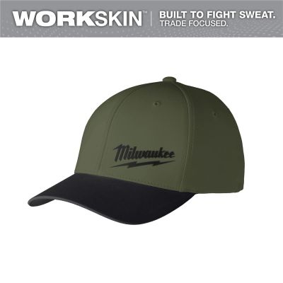 MLW507E-LXL image(0) - Milwaukee Tool WORKSKIN Performance Fitted Hat - Large/Extra Large - Green