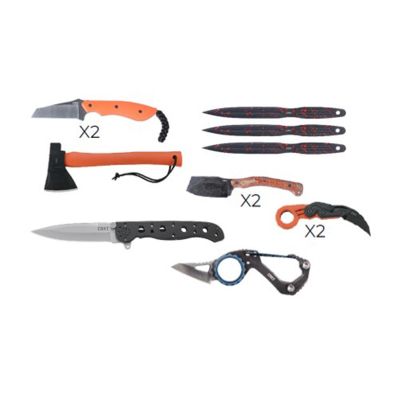 CRKISNPREP24I image(0) - CRKT (Columbia River Knife) Multi-Knife Fixed and Folding Blades Prepper Value Pack - 10 Knives