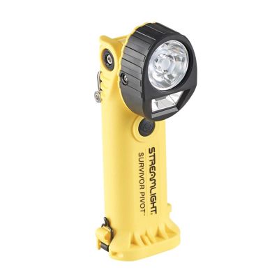 STL91814 image(0) - Streamlight Survivor X Safety-Rated Alkaline Firefighter's Right Angle Light, Yellow