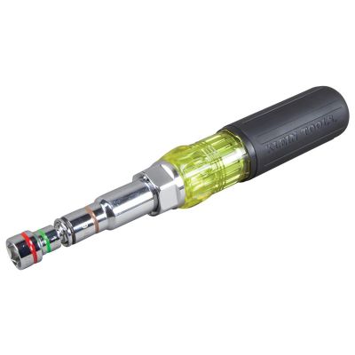KLE32807MAG image(0) - Klein Tools 7-in-1 Multi-Bit Screwdriver / Nut Driver, Magnetic