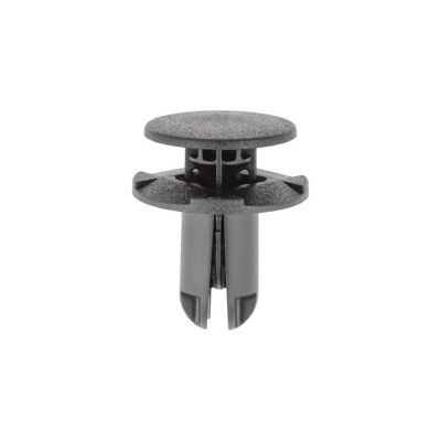 AVC22253 image(0) - AUVECO 22253 Push-Type Fender Liner Retainer, 18 mm Dia Head x 14 mm L Stem x 8 mm Hole, Nylon, Black