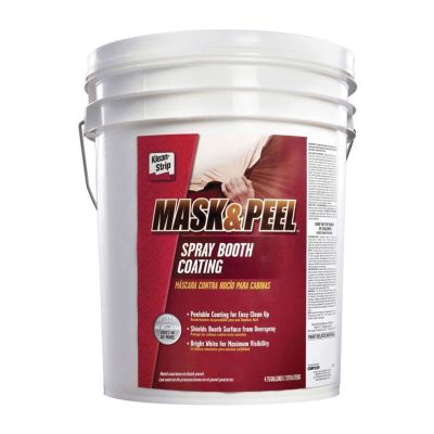 KSPCMP229 image(0) - Klean Strip Mask & Peel CMP229 Peelable Spray Booth Coating, 4.75 gal, Thick Liquid, Bright White, Peelable
