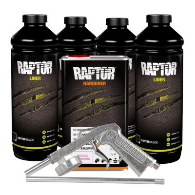 UPO0820G image(0) - U Pol Products 0820G National Rule Raptor Kit, 1 gal, Black, 125 sq-ft Coverage