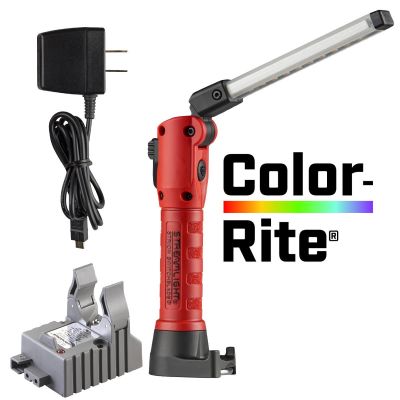 STL74851 image(0) - Streamlight Strion Switchblade 500 Lumen Color-Rite Light Bar Worklight with Smart Charger - Red
