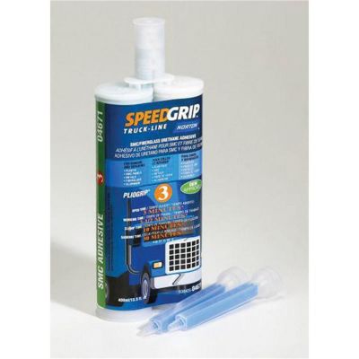 NOR04671 image(0) - Norton Speed Grip 04671 2-Part Adhesive, 400 mL Cartridge, Brown, Liquid