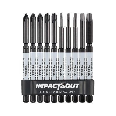 VESHZB10P01 image(0) - Vessel Tools Impact & Out Screw Removing Bit ASSORTMENT