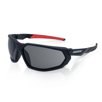 JCK45104 image(0) - Jackson Safety Safety Glasses - HyperGuard F-Series - Smoke Lens - Black Full Frame - STA-CLEAR Anti-Fog