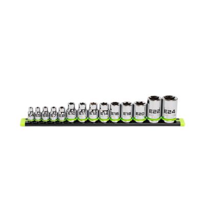 GETES14S image(0) - Grip Edge Tools RPT E-Star Socket Set - 14 Piece
