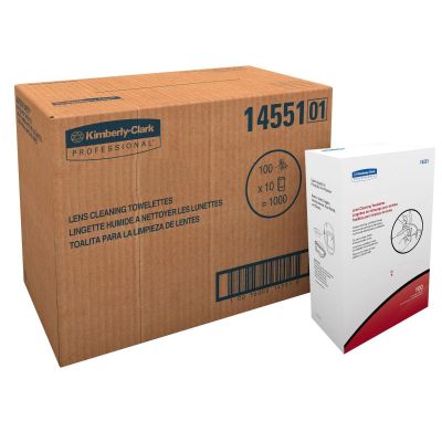 ASL14551 image(0) - Ansell KLNGD Eyewear Lens Cleaning Toweletts