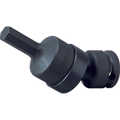 KKN13430M-6 image(0) - Ko-ken USA 13430M-6 3/8 Sq. Dr. Universal Bit Socket 6mm Hex Length 74mm
