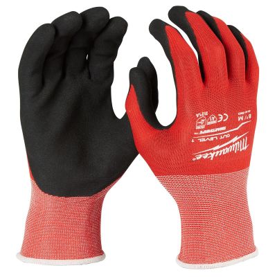 MLW48-22-8901 image(0) - Milwaukee Tool Cut Level 1 Coated Nitrile Dipped Gloves - M