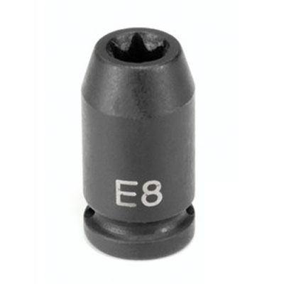 GRE910ET image(0) - Grey Pneumatic 1/4" Drive x E10 External Star Impact Socket