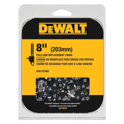 DWTDWO1DT608 image(0) - DEWALT 8IN REPLACEMENT CHAIN 20V DW POLE SAW