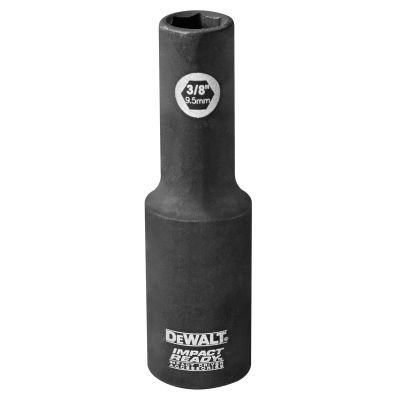 DWTDW22842 image(0) - DEWALT 3/8-Inch Impact Ready Deep Socket For 1/2-Inch Drive