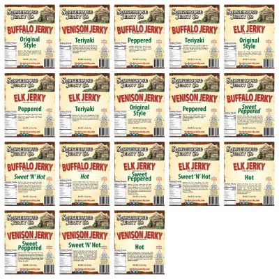 THSEXOTICPK0001 image(0) - Tender Heifer Snack Co. VARIETY EXOTIC JERKY PACK