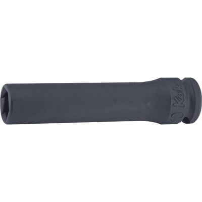 KKN13365M-19 image(0) - Ko-ken USA 13365M-19 3/8 Sq. Dr. Socket 19mm Pathfinder Length 80mm