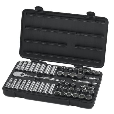 KDT80701 image(1) - GearWrench 49 Piece 1/2 Inch Drive 12 Point Standard & Deep SAE/Metric Mechanics Tool Set