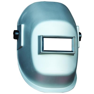 SRWS29511 image(0) - Sellstrom Welding Helmet - Passive - Nylon - Lift Front  - 2"" x 4.25" Viewing Area - Shade 10 - Ratcheting Headgear - Silver - 290 Series