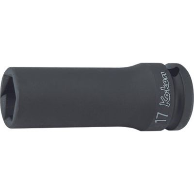 KKN14365M-12 image(0) - Ko-ken USA 14365M-12 1/2 Sq. Dr. Socket 12mm Pathfinder Length 80mm