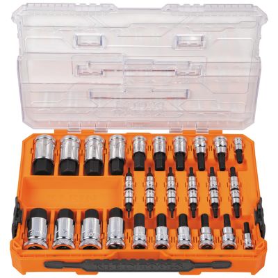 KLE65213TX image(0) - Klein Tools Knurled TORX&reg; Bit Socket Set, 13-Piece