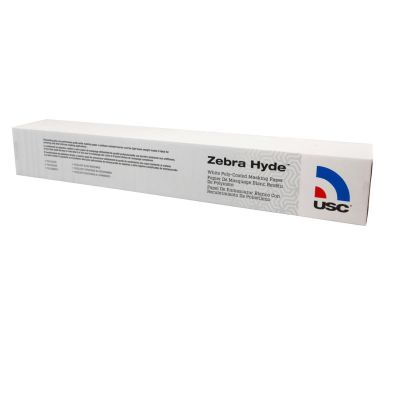 USC39036 image(0) - US Chemical Zebra Hyde 39036 Premium Masking Paper, 36 in W x 738 ft L, White