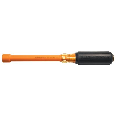 KLE646516INS image(0) - Klein Tools 5/16-Inch Insulated Nut Driver with 6-Inch Shank